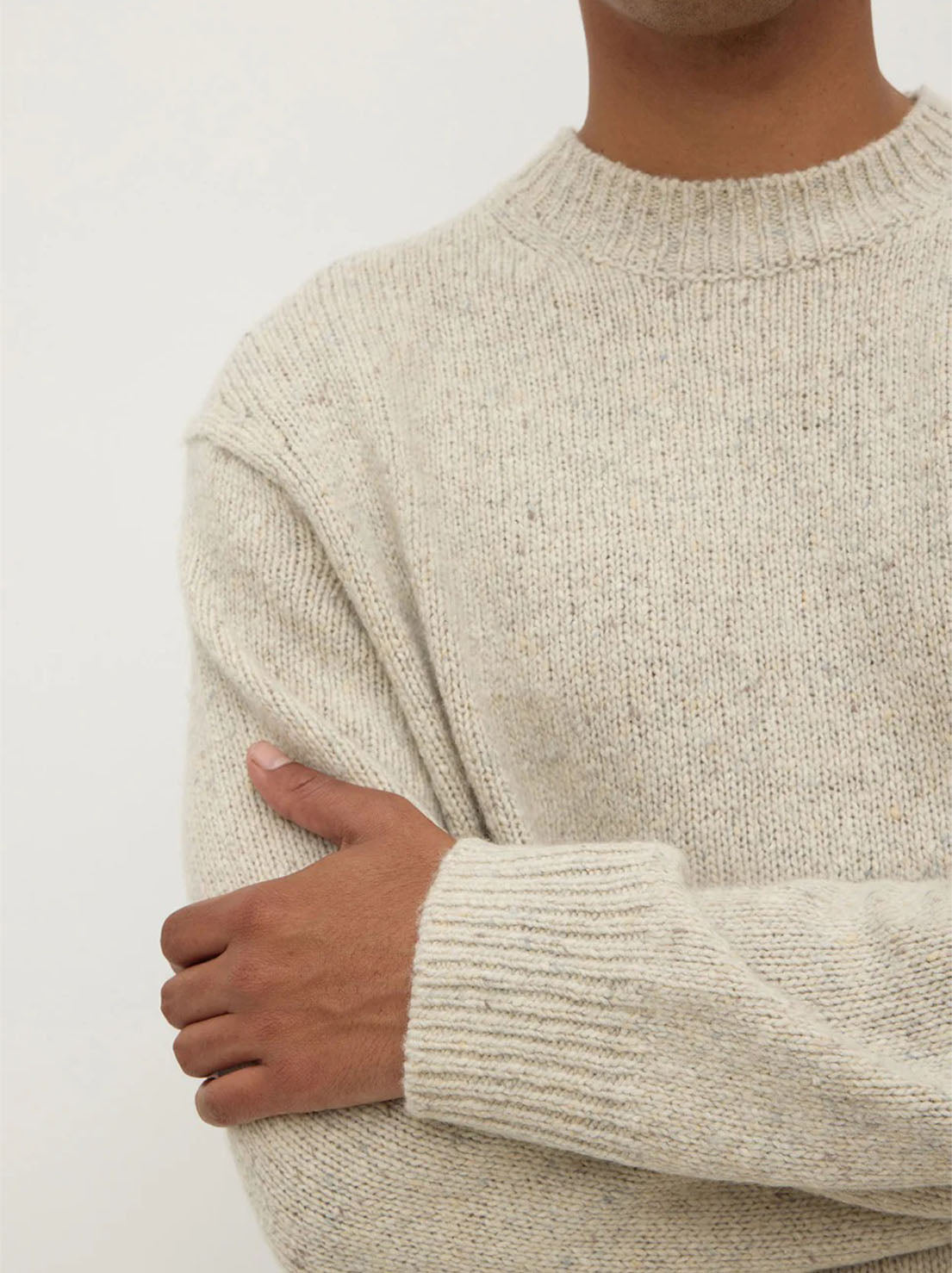 Assembly Label - Lief Wool Blend Knit - Oat Marle