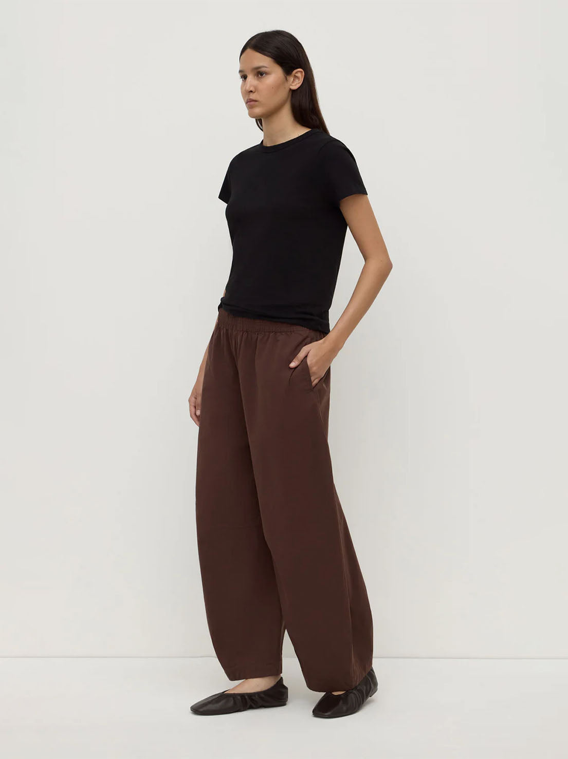 Assembly Label - Lola Barrel Pant - Ganache