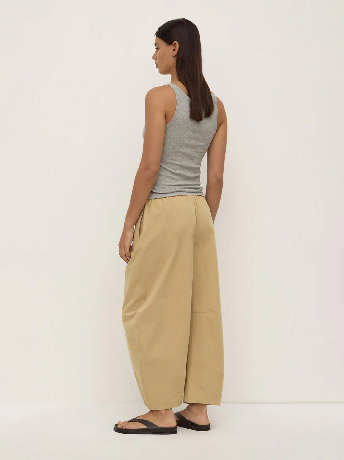 Assembly Label - Lola Barrel Pant - Tan