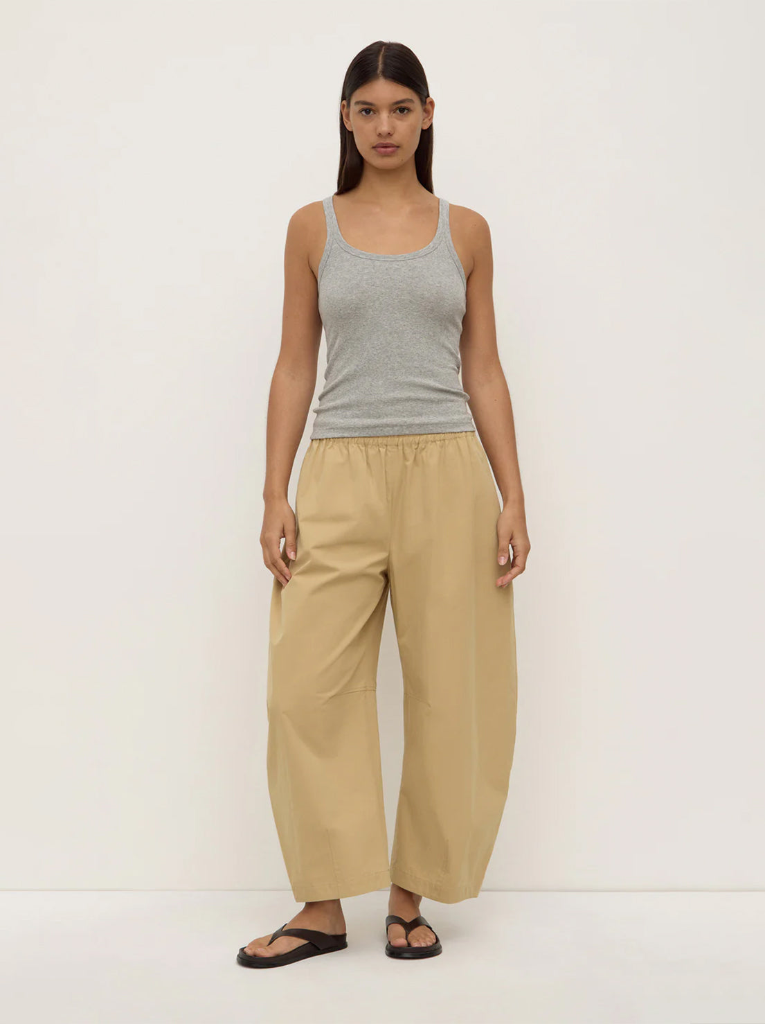 Assembly Label - Lola Barrel Pant - Tan