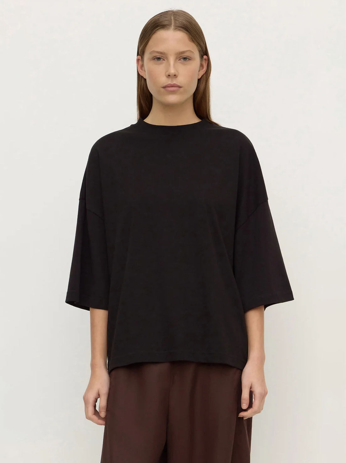 Assembly Label - Max Cotton Oversized Tee - Black