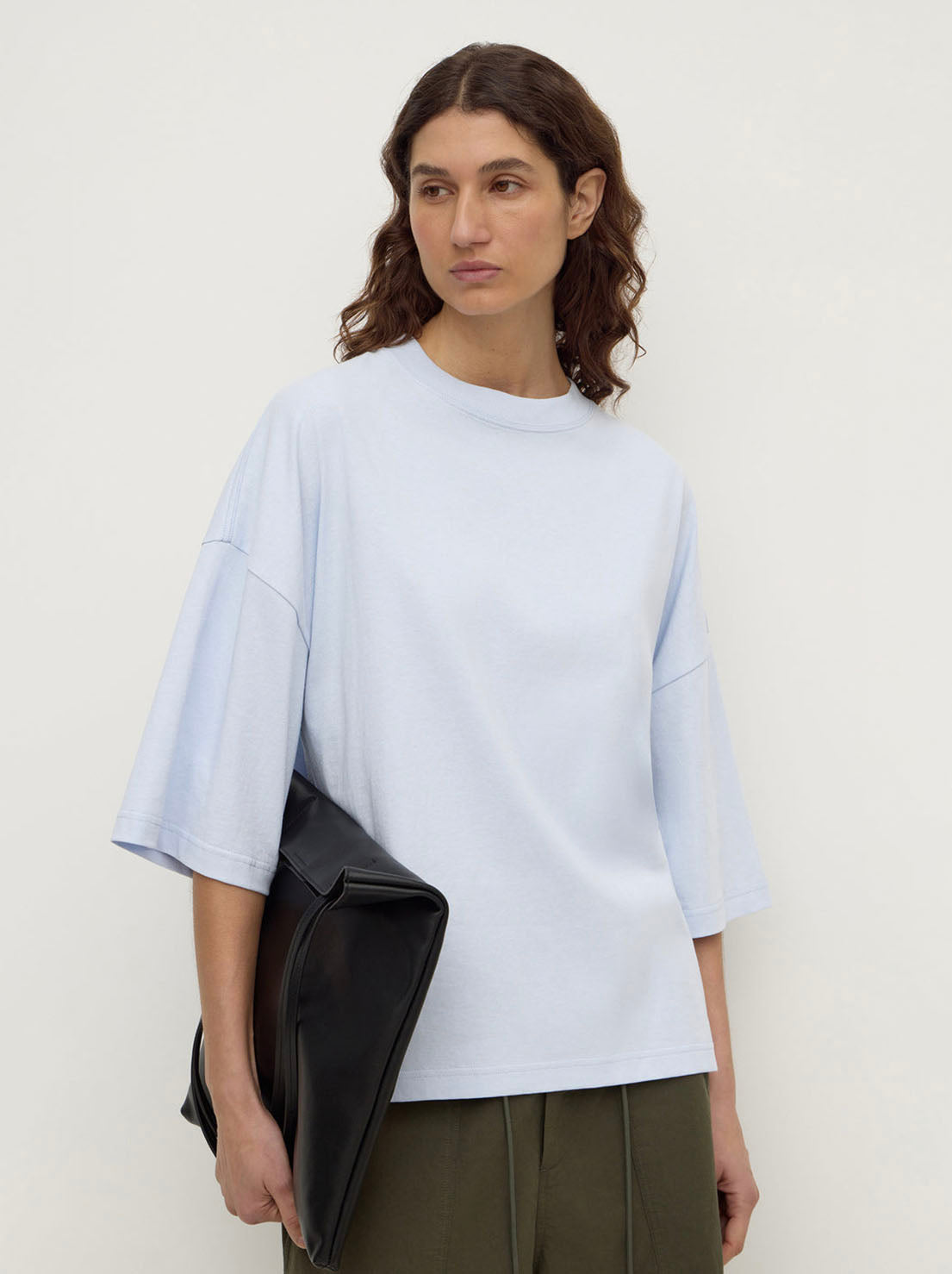 Assembly Label - Max Cotton Oversized Tee - Powder Blue