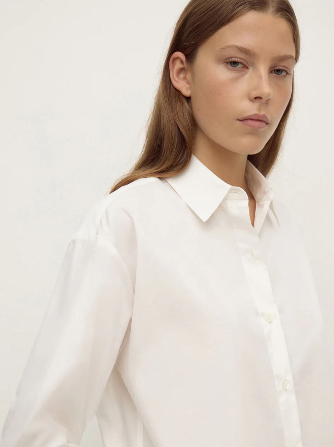 Assembly Label - Micha Poplin Long Sleeve Shirt - White
