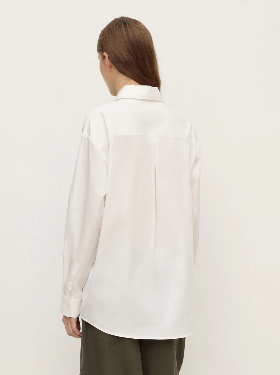 Assembly Label - Micha Poplin Long Sleeve Shirt - White