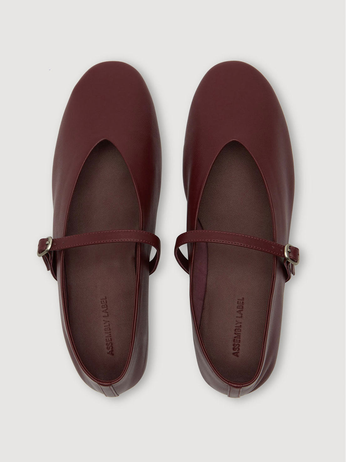 Assembly Label - Millie Leather Ballet Flat - Raisin