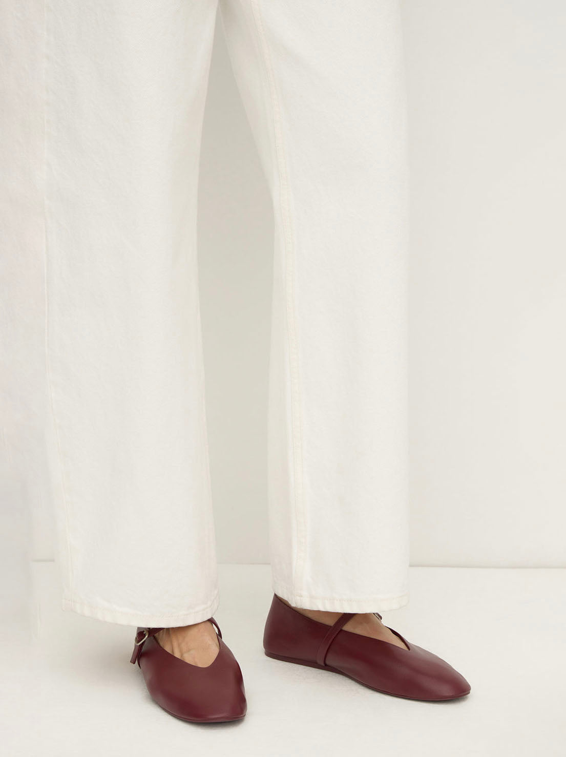 Assembly Label - Millie Leather Ballet Flat - Raisin