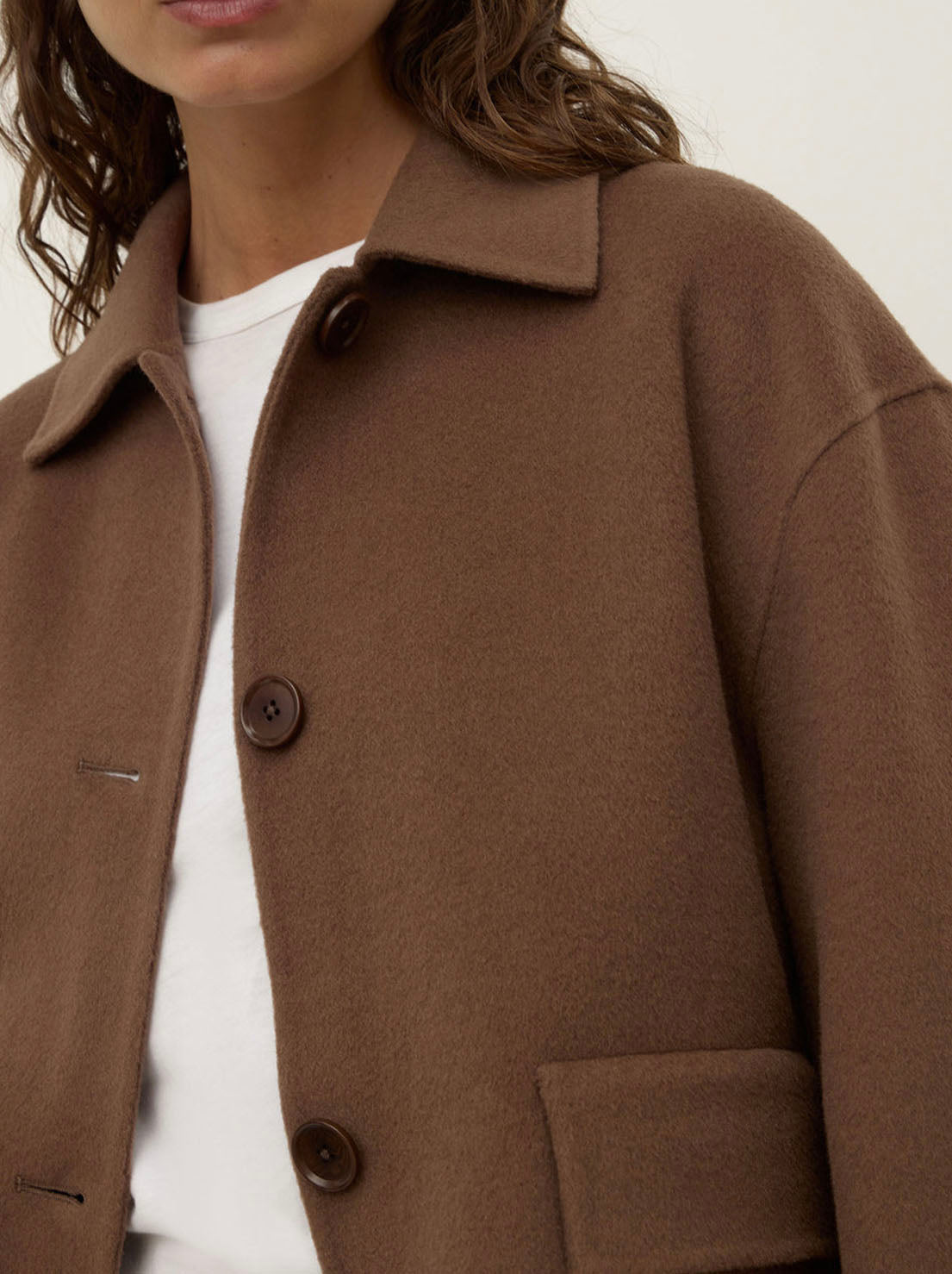 Assembly Label - Mya Wool Jacket - Milk Choc