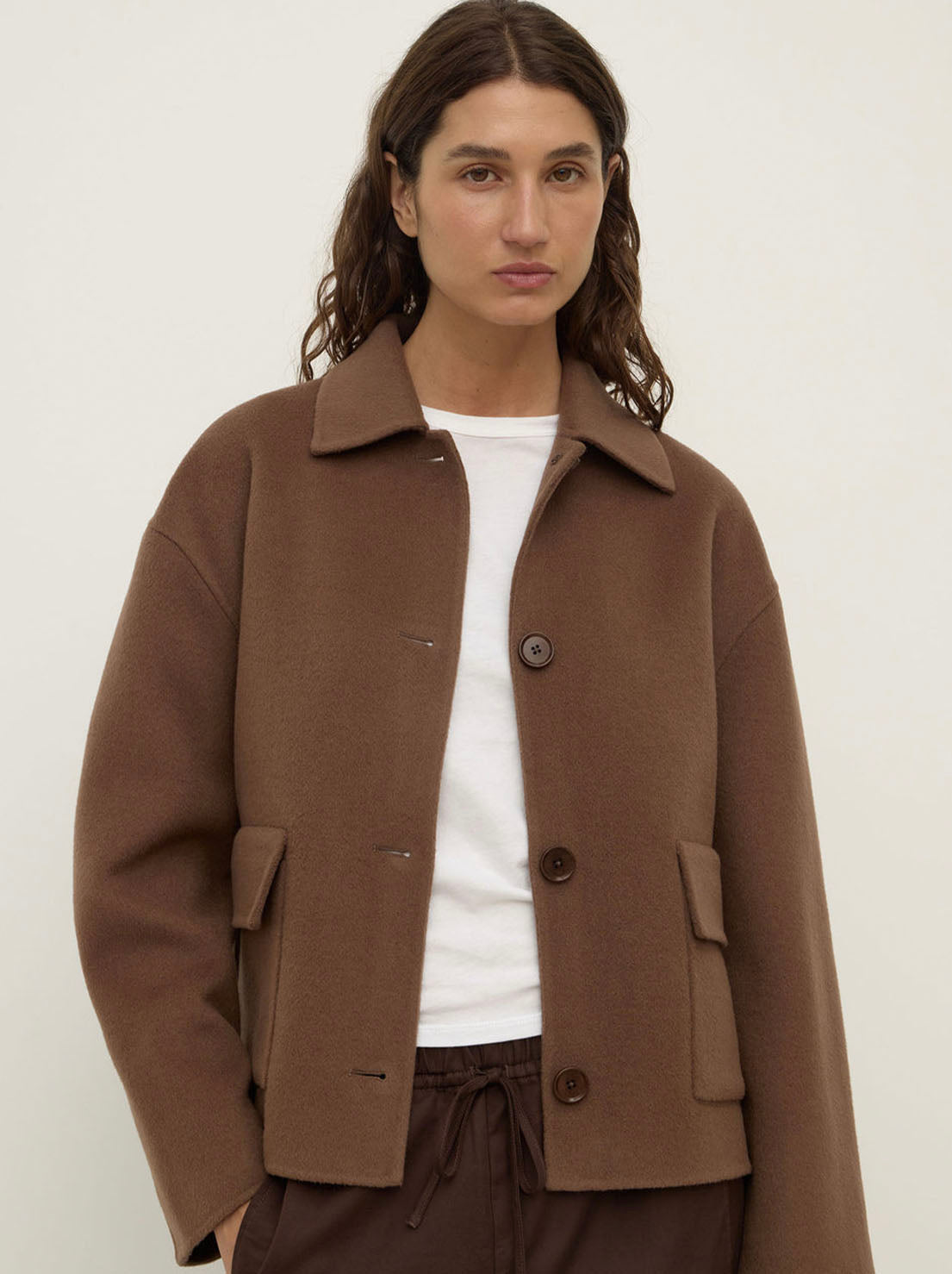 Assembly Label - Mya Wool Jacket - Milk Choc
