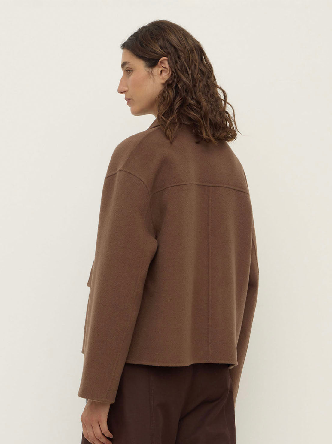 Assembly Label - Mya Wool Jacket - Milk Choc