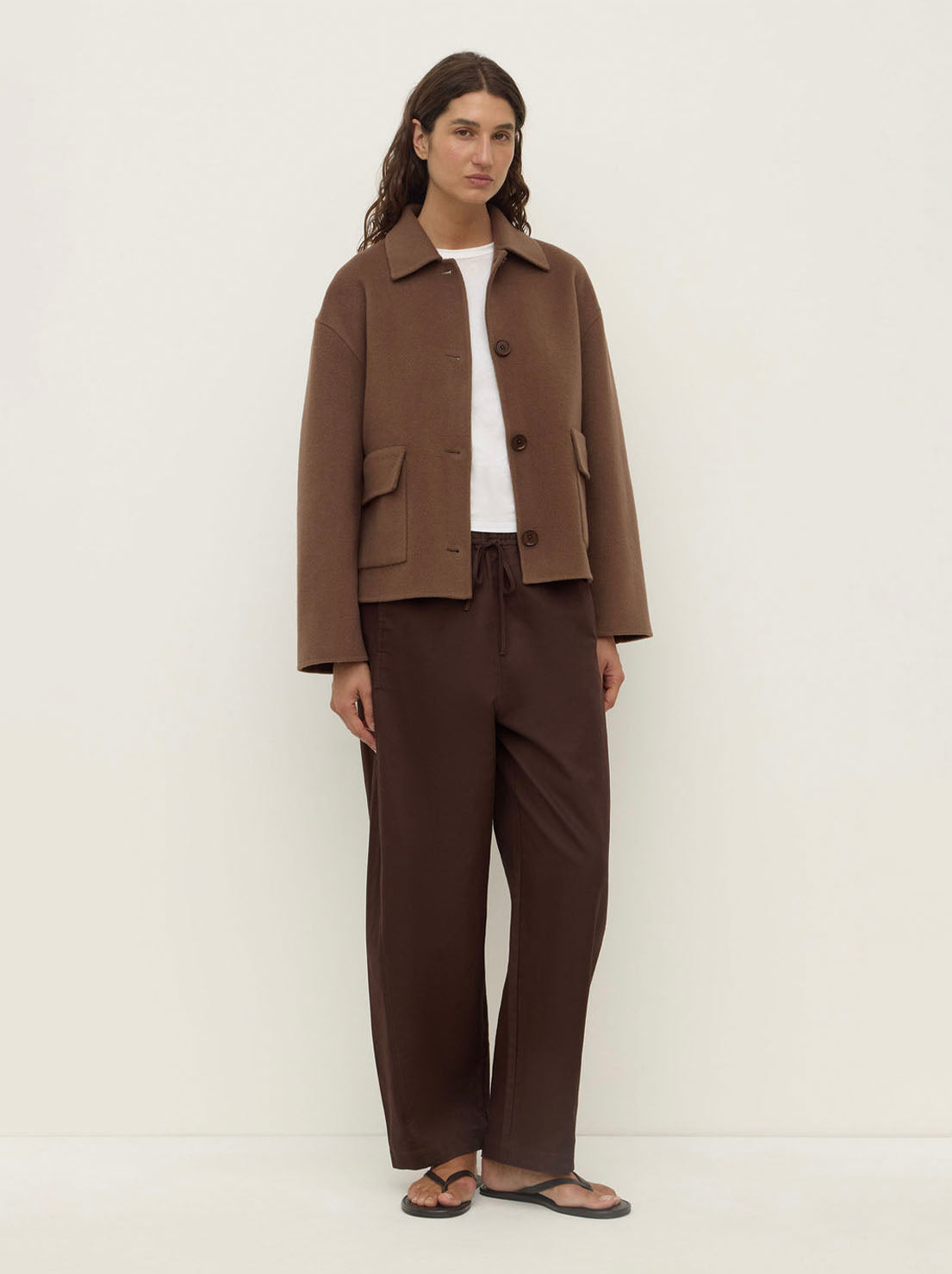 Assembly Label - Mya Wool Jacket - Milk Choc