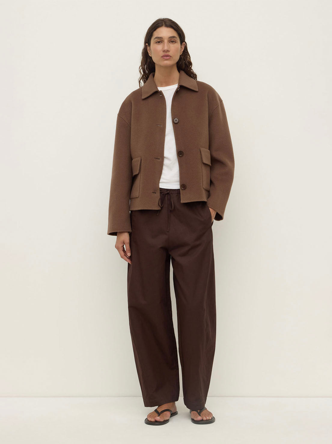 Assembly Label - Mya Wool Jacket - Milk Choc