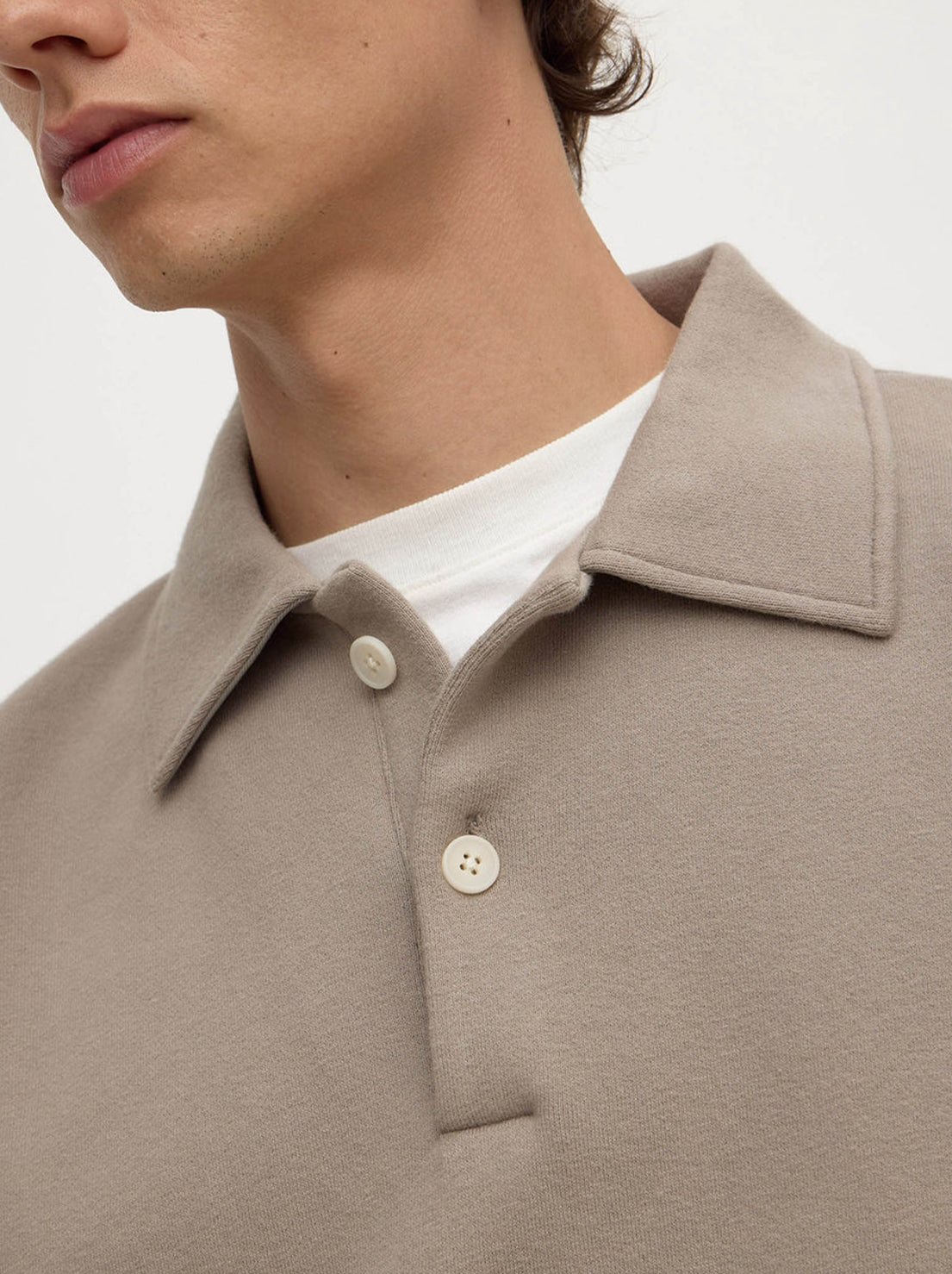 Assembly Label - Newport Fleece Polo - Ash Grey