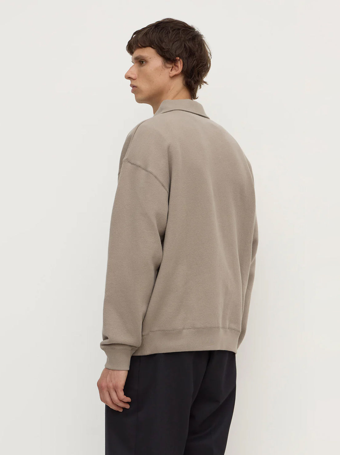 Assembly Label - Newport Fleece Polo - Ash Grey