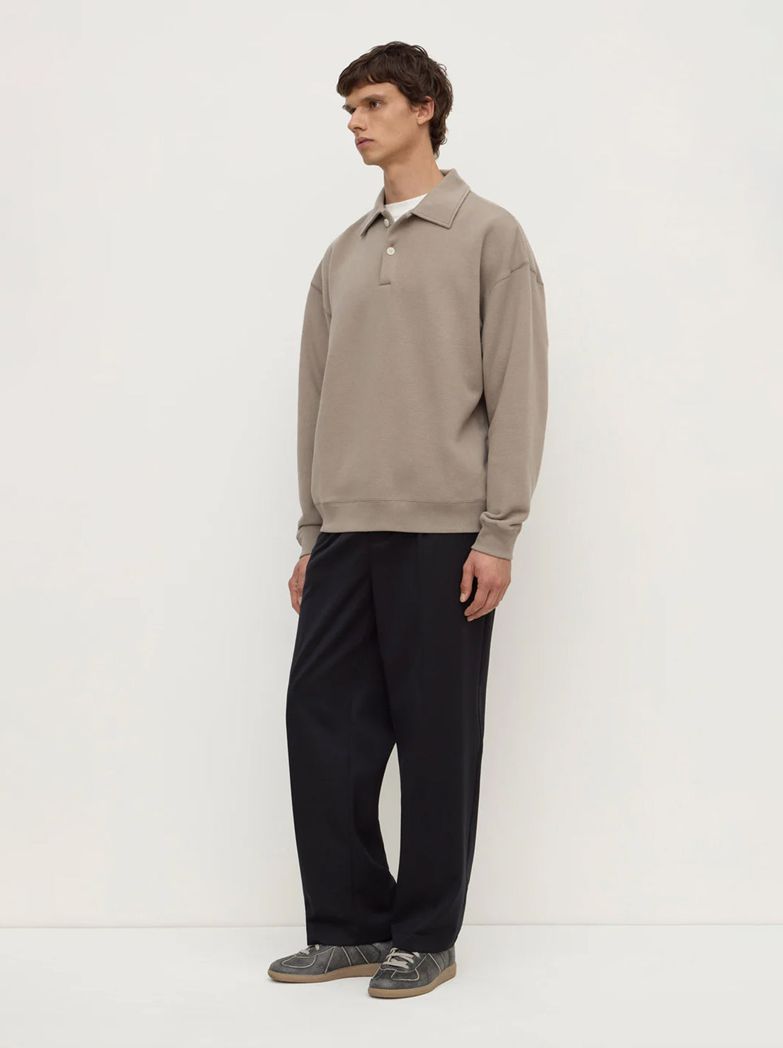 Assembly Label - Newport Fleece Polo - Ash Grey