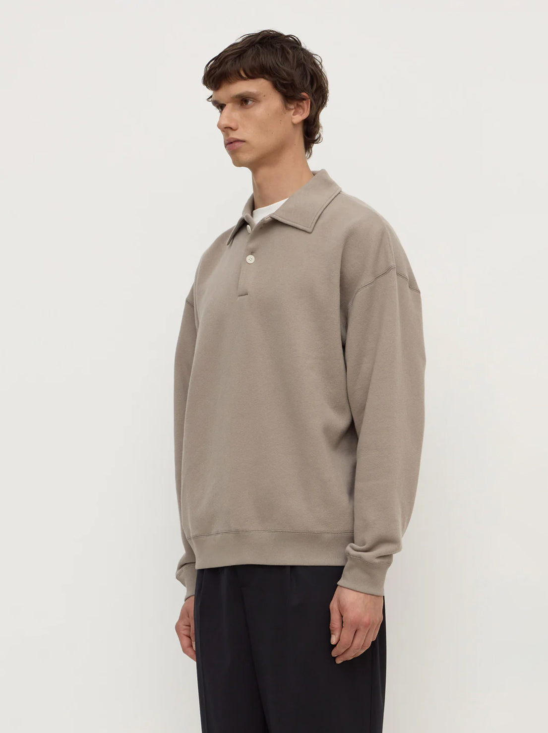 Assembly Label - Newport Fleece Polo - Ash Grey