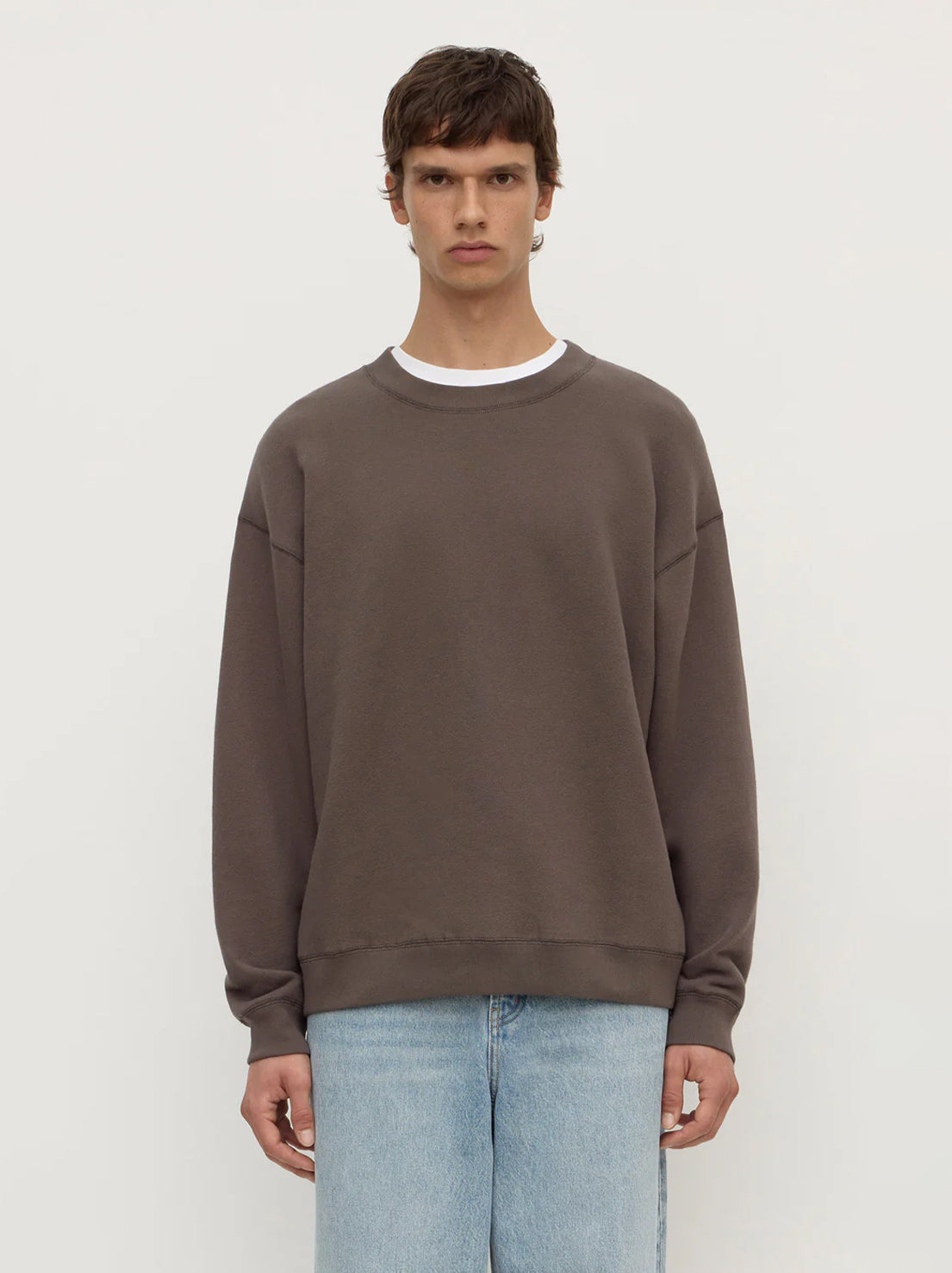 Assembly Label - Newport Fleece Sweat - Bark