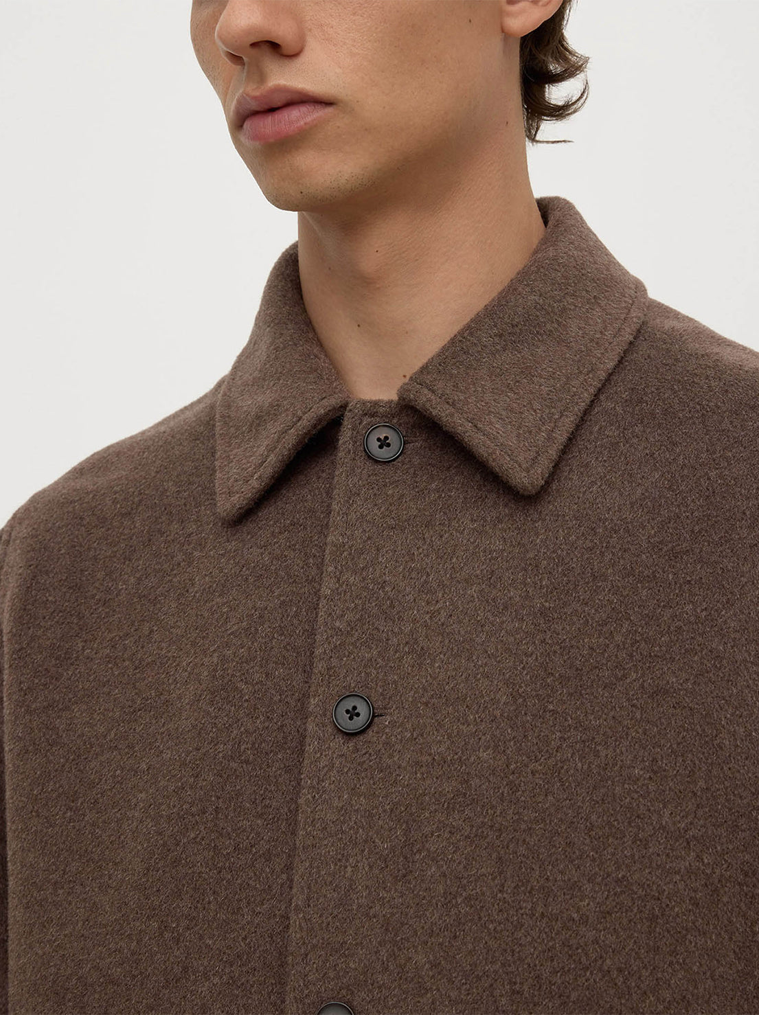 Assembly Label - Noah Wool Jacket - Cocoa Marle