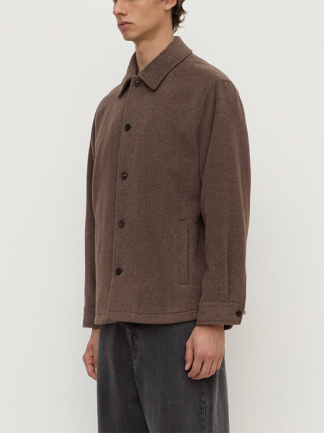 Assembly Label - Noah Wool Jacket - Cocoa Marle
