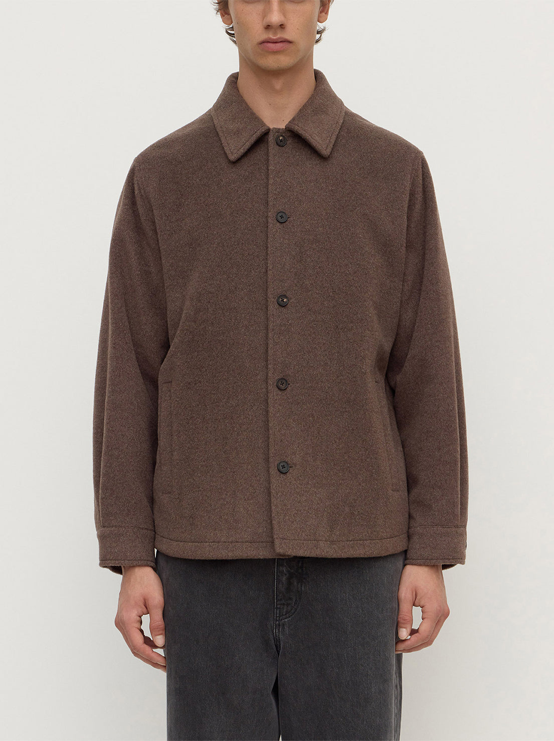 Assembly Label - Noah Wool Jacket - Cocoa Marle