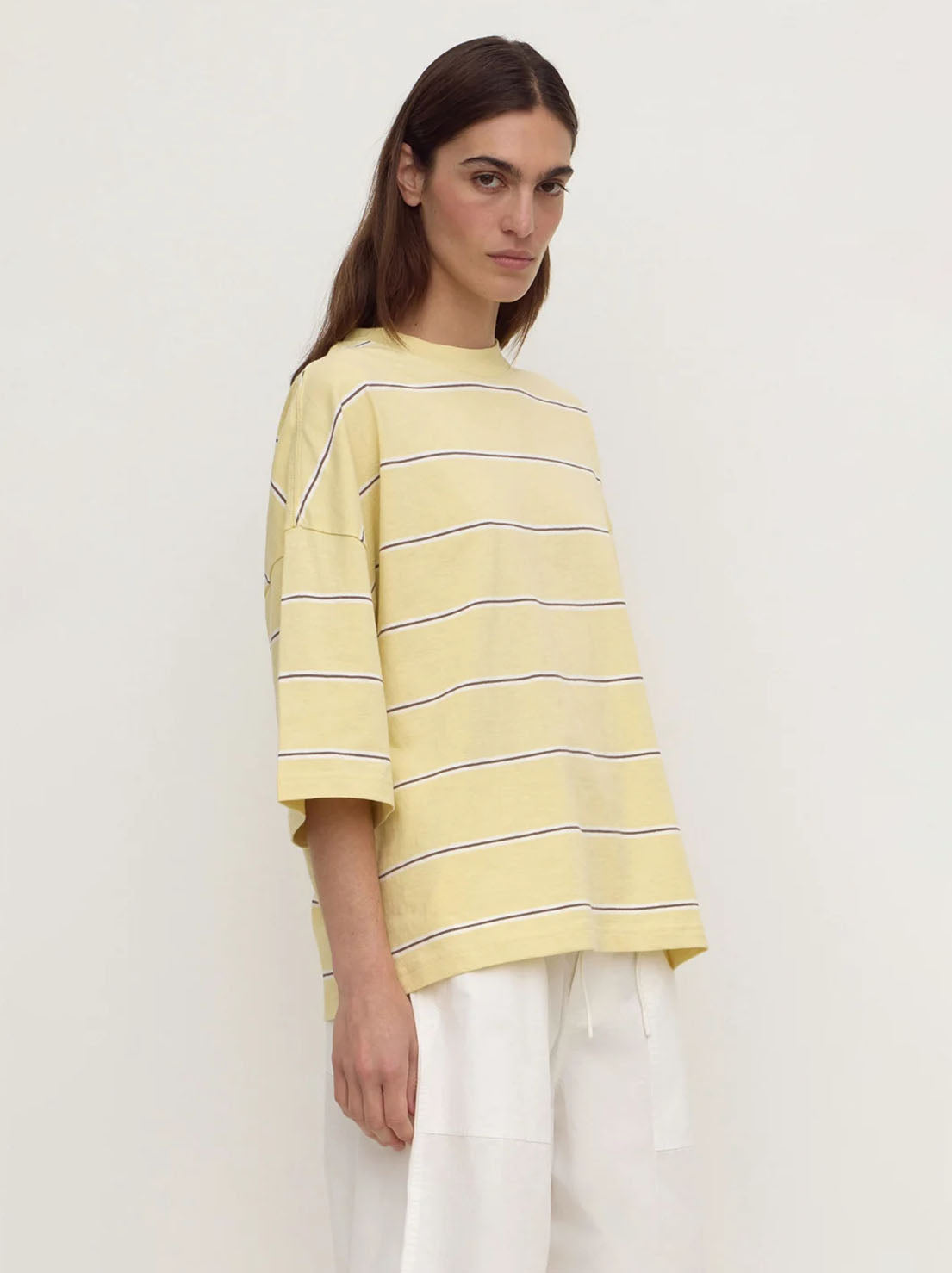 Assembly Label - Nora Cotton Oversized Tee - Rind Stripe