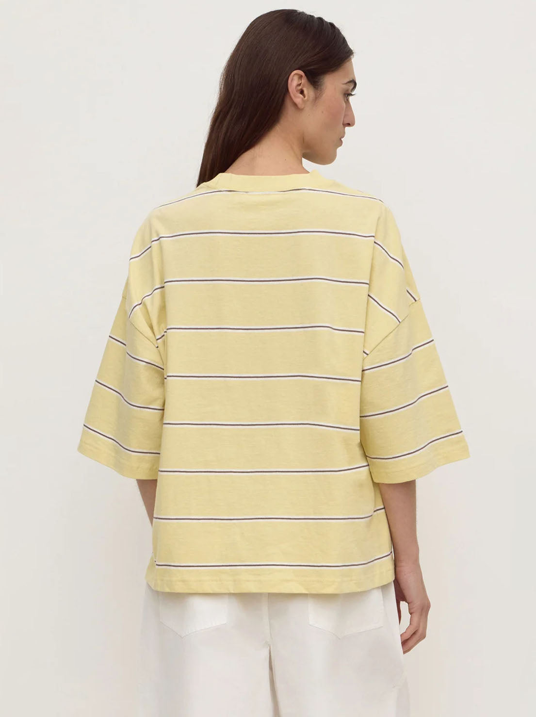 Assembly Label - Nora Cotton Oversized Tee - Rind Stripe