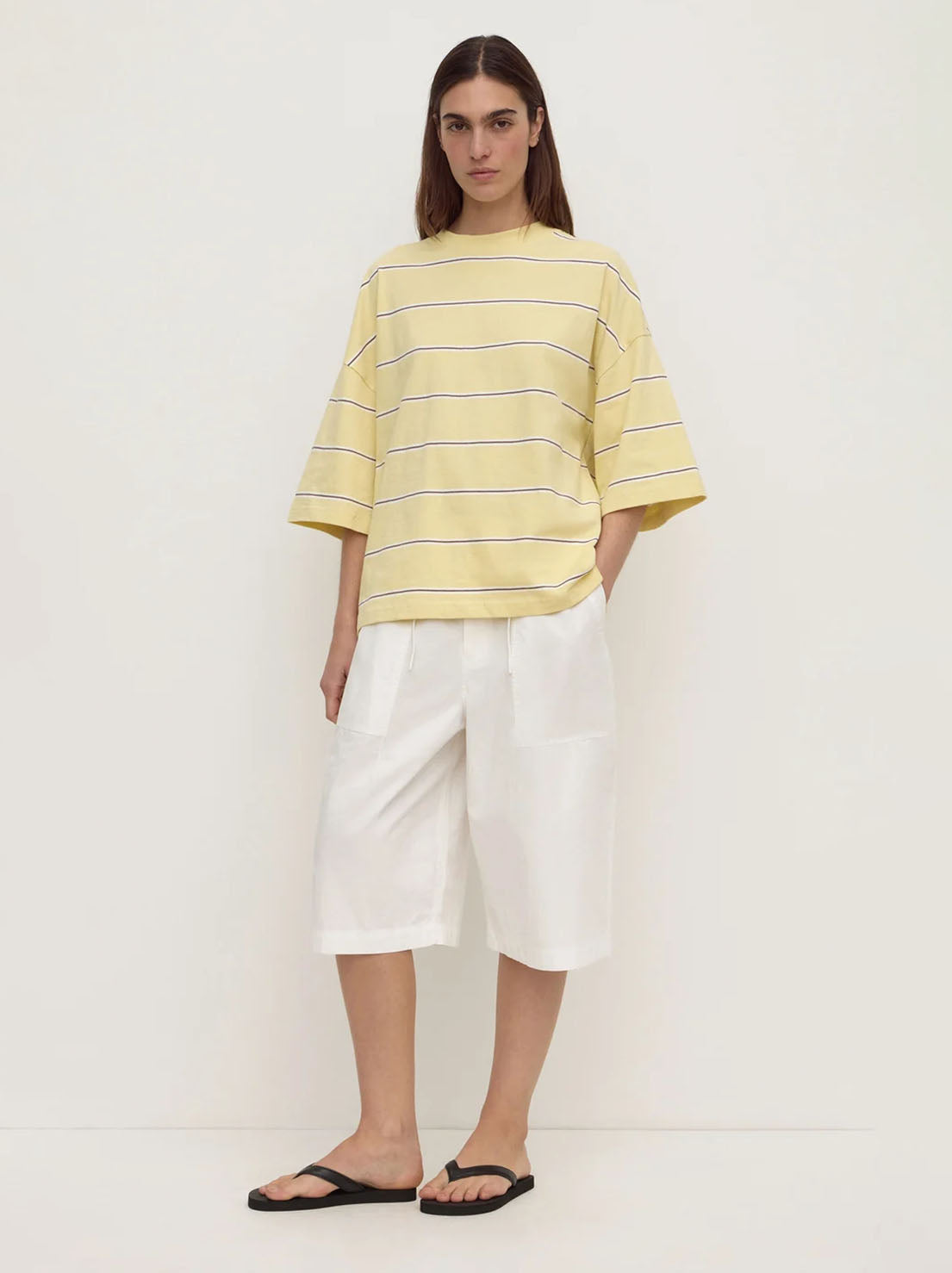 Assembly Label - Nora Cotton Oversized Tee - Rind Stripe