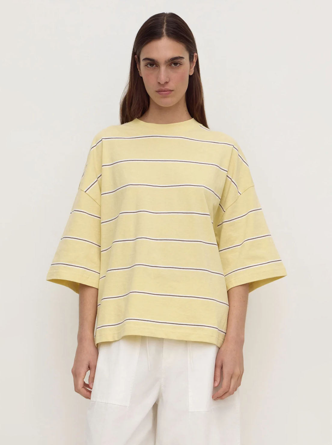 Assembly Label - Nora Cotton Oversized Tee - Rind Stripe