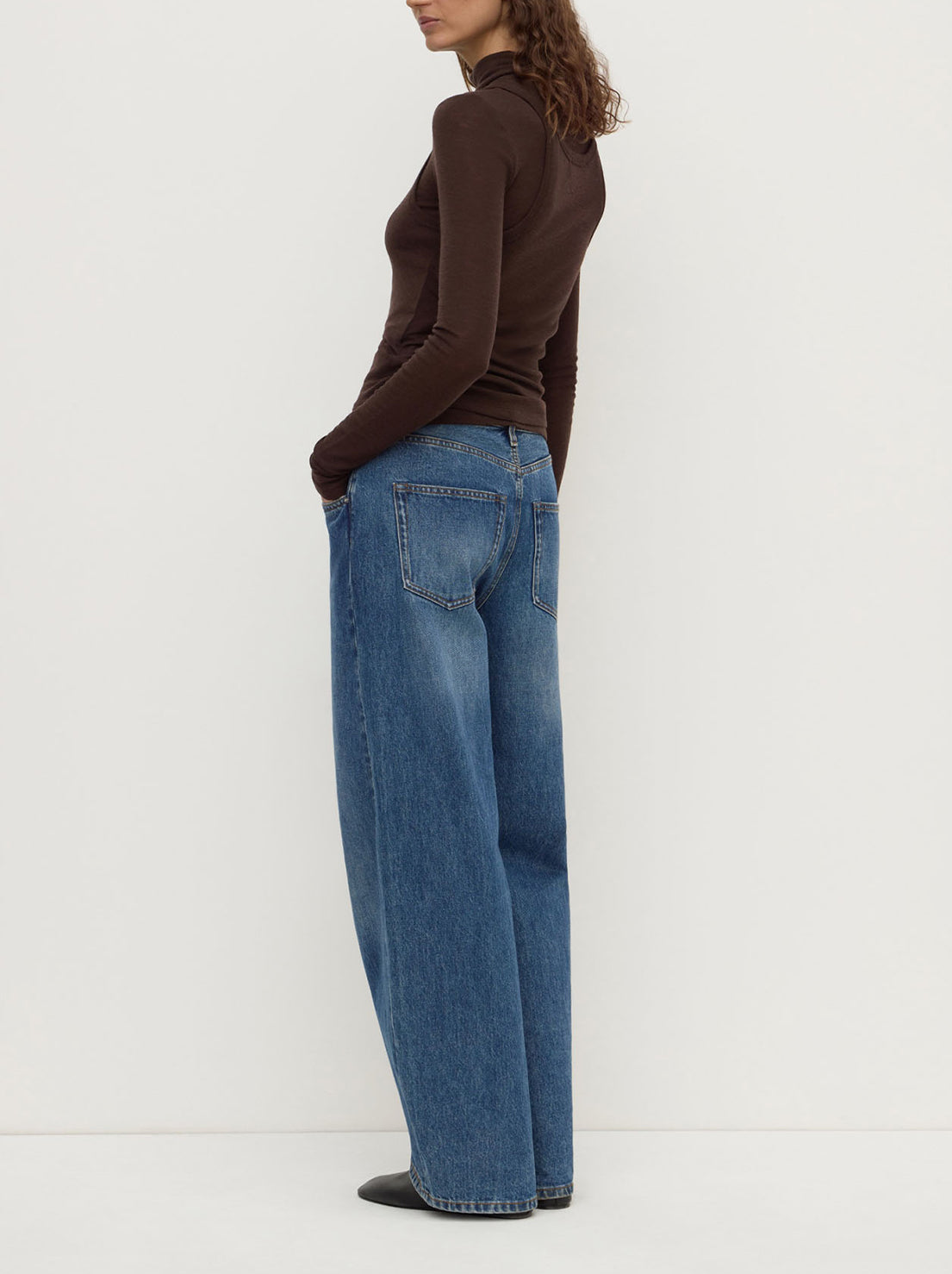 Assembly Label - Nora Merino Wool Layered Turtleneck - Ganache