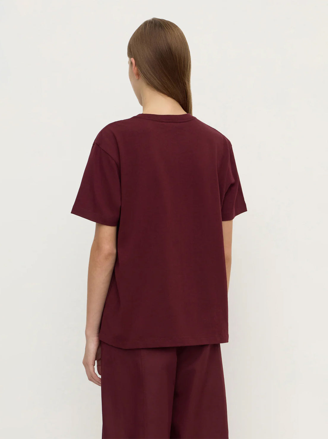 Assembly Label - Organic Base Tee - Merlot