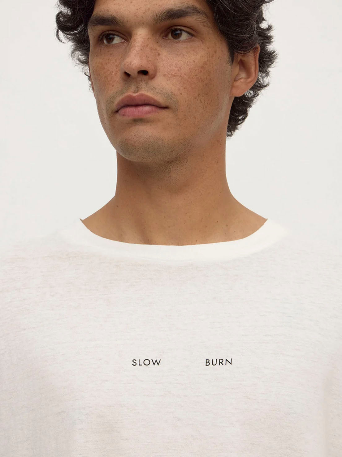 Assembly Label - Slow Burn Cotton Hemp Tee - Antique White