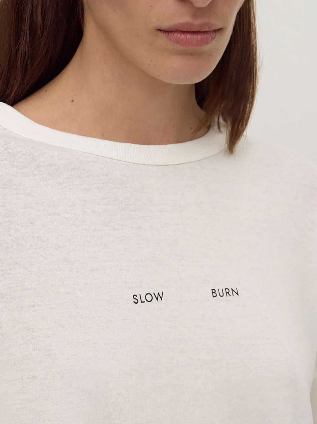 Assembly Label - Slow Burn Wide Long Sleeve Tee - Antique White
