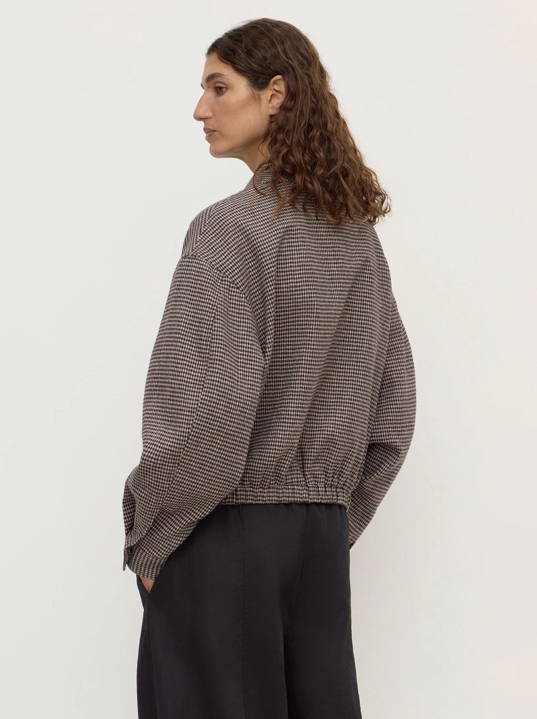 Assembly Label - Solana Wool Jacket - Brown Black Check