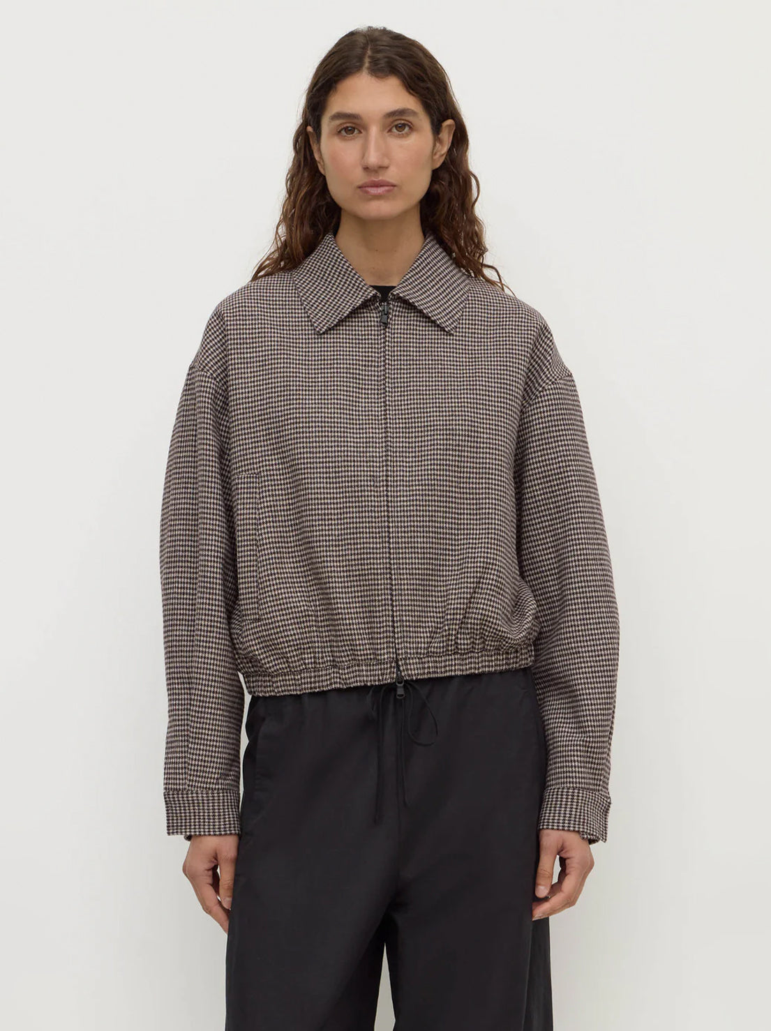 Assembly Label - Solana Wool Jacket - Brown Black Check