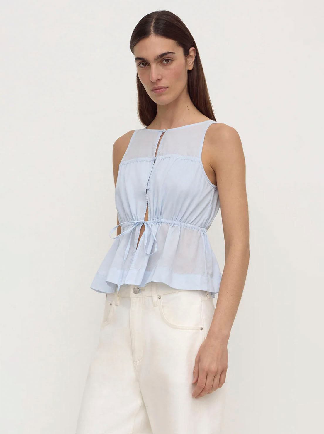 Assembly Label - Suzie Top - Powder Blue