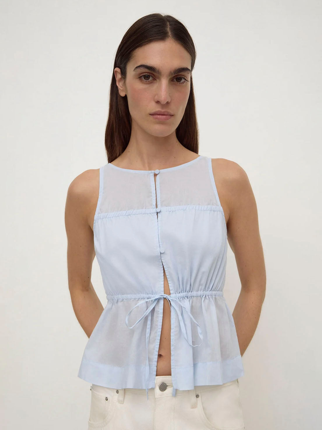 Assembly Label - Suzie Top - Powder Blue