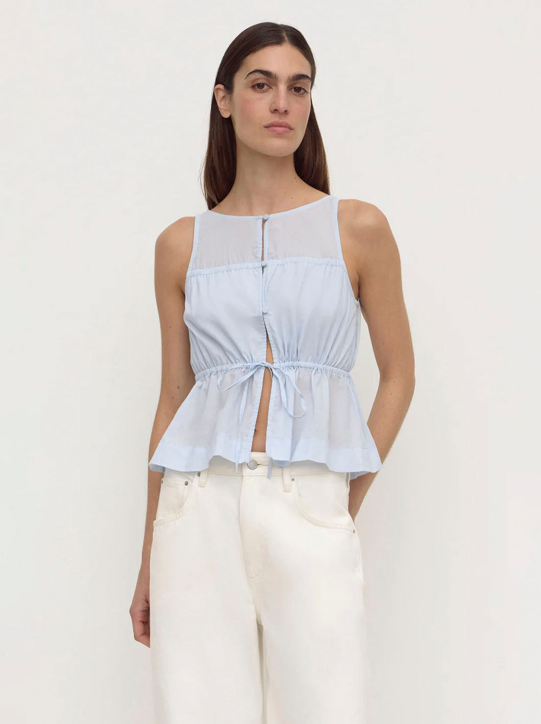 Assembly Label - Suzie Top - Powder Blue