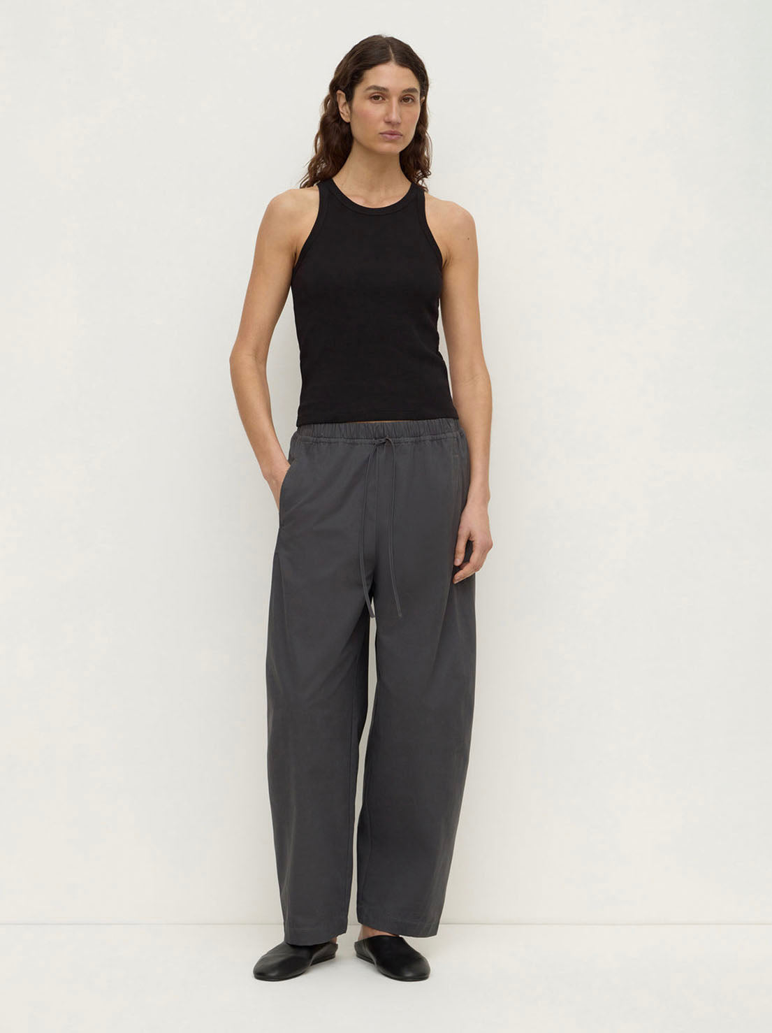 Assembly Label - Tabitha Rib Tank - Black