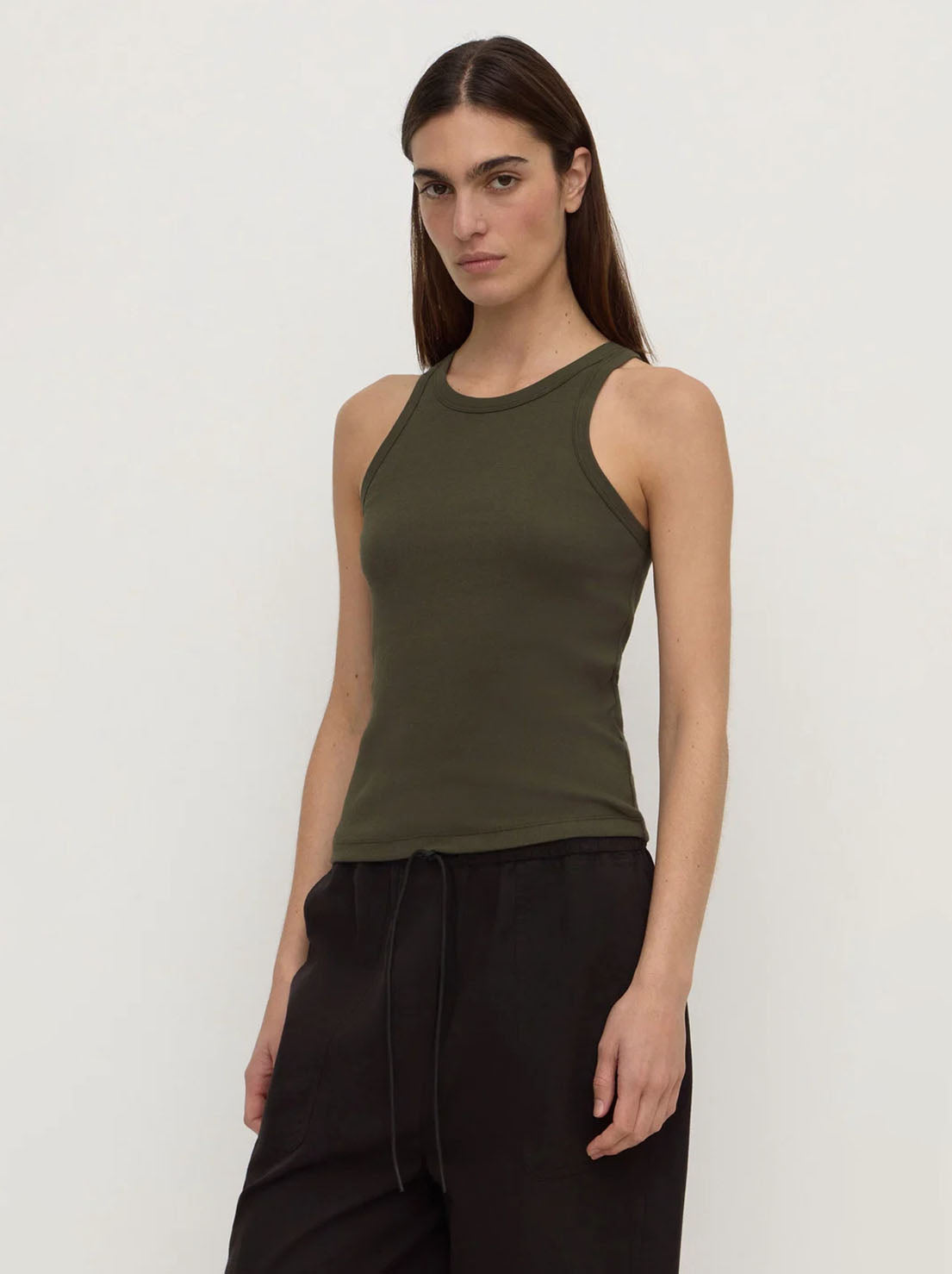 Assembly Label - Tabitha Rib Tank - Dark Military