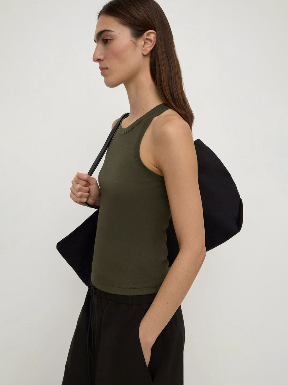 Assembly Label - Tabitha Rib Tank - Dark Military