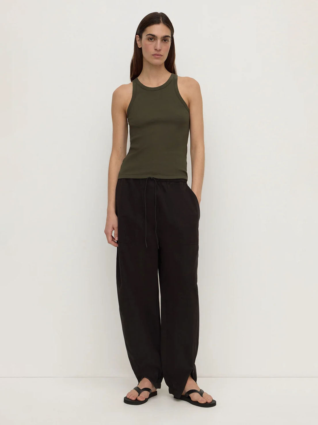 Assembly Label - Tabitha Rib Tank - Dark Military