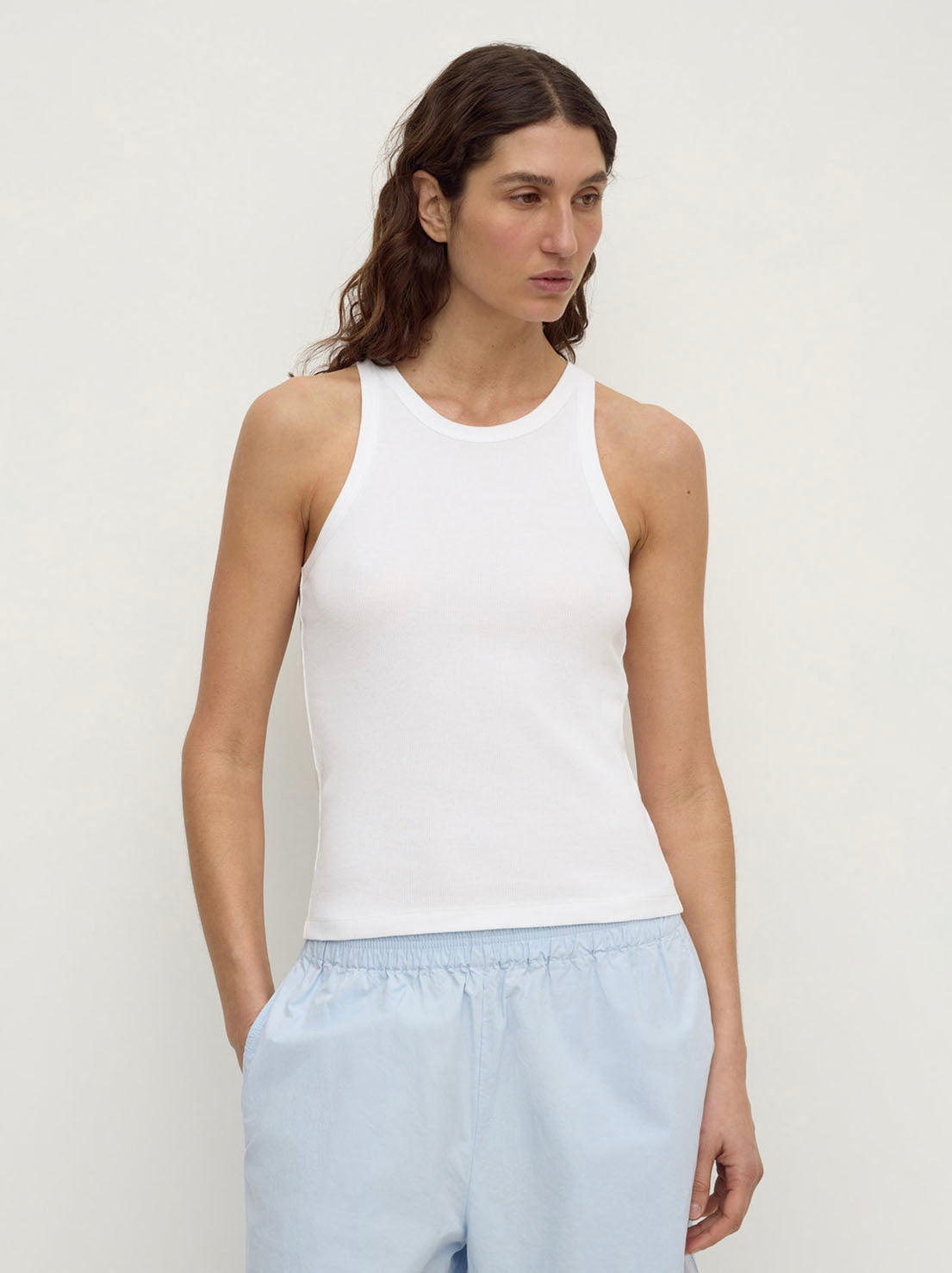 Assembly Label - Tabitha Rib Tank - White