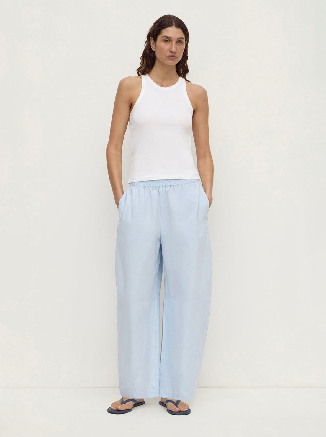 Assembly Label - Tabitha Rib Tank - White