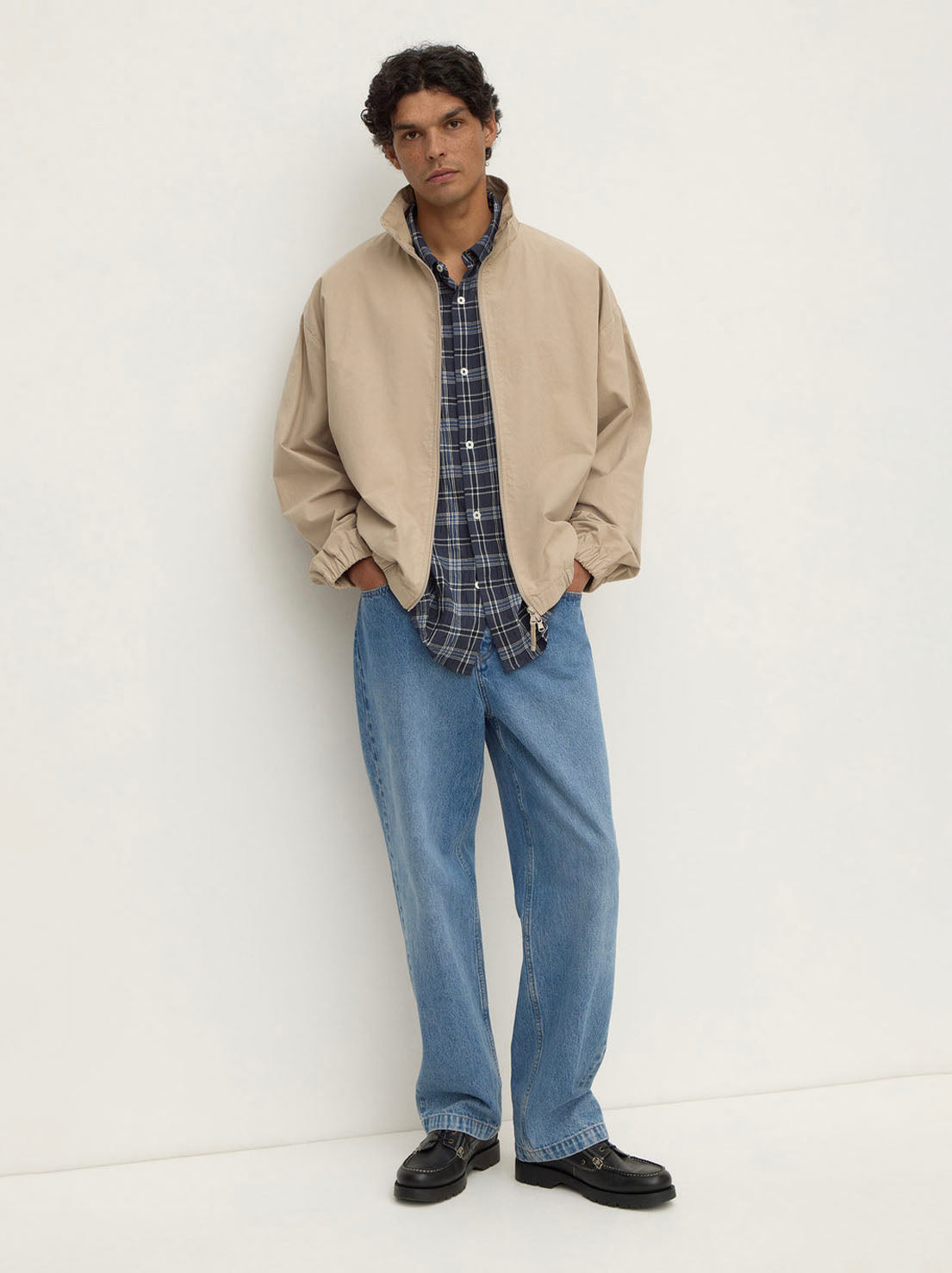 Assembly Label - Tane Check Short Sleeve Shirt - True Navy