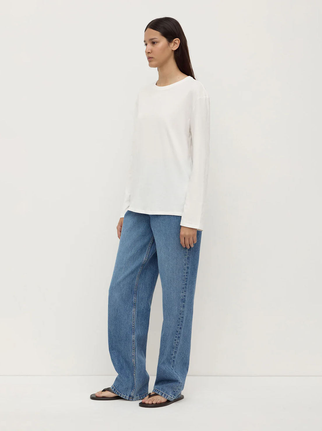 Assembly Label - Thea Long Sleeve Tee - White