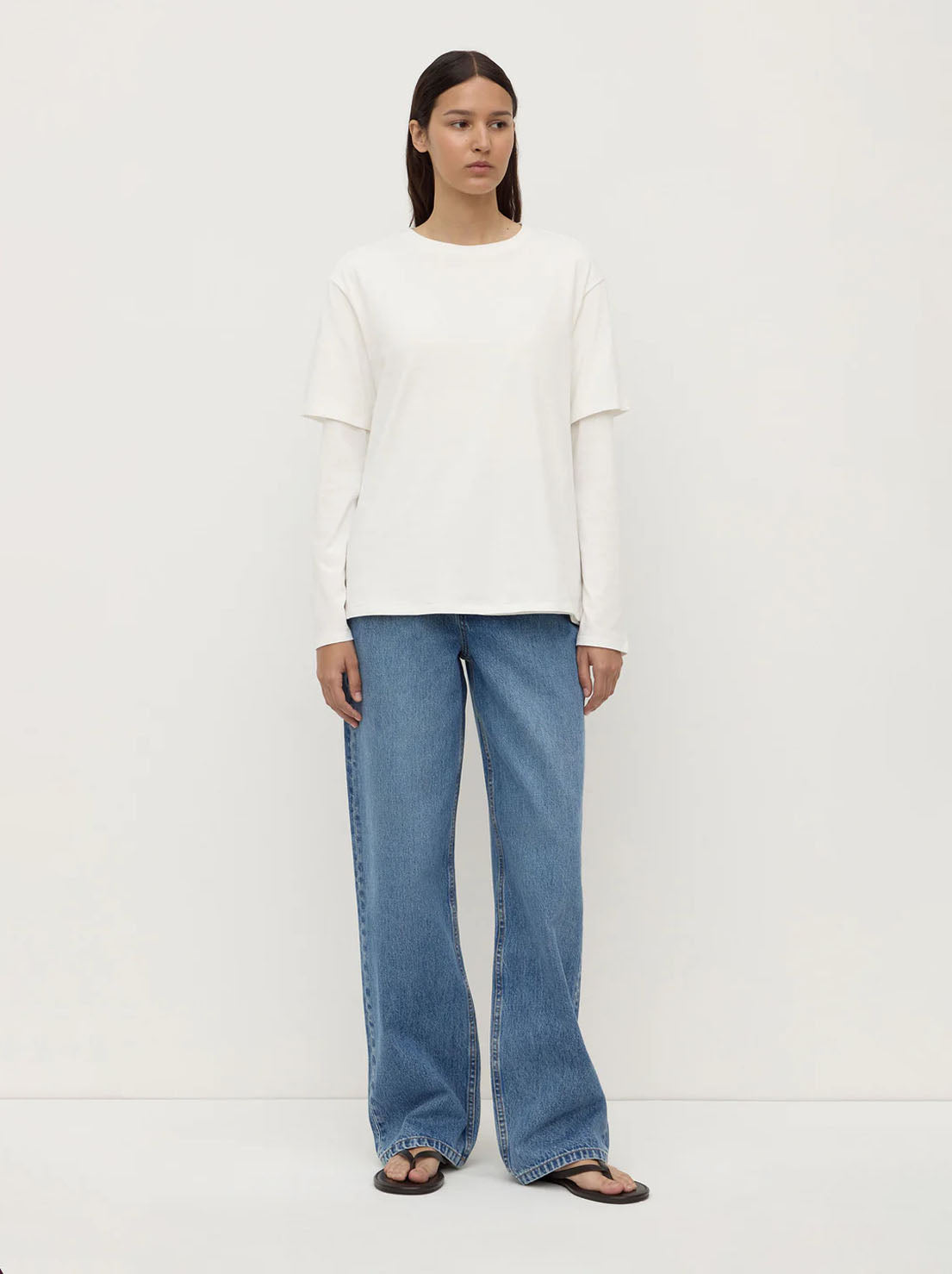 Assembly Label - Thea Long Sleeve Tee - White