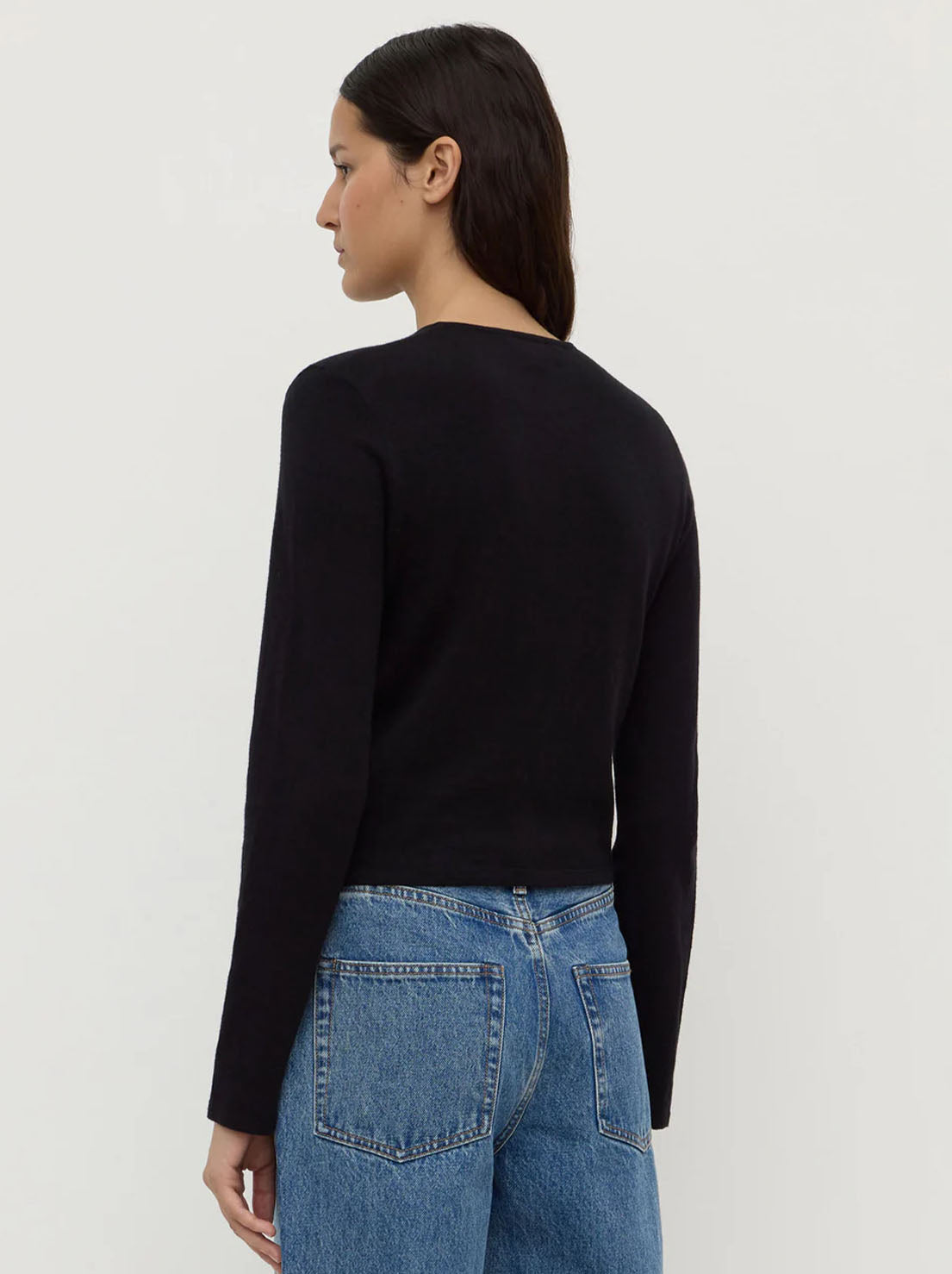 Assembly Label - Tilly Cotton Cashmere Cardigan - Black