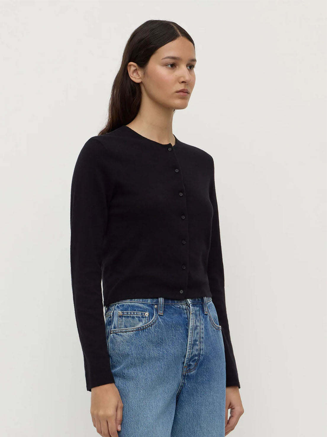 Assembly Label - Tilly Cotton Cashmere Cardigan - Black