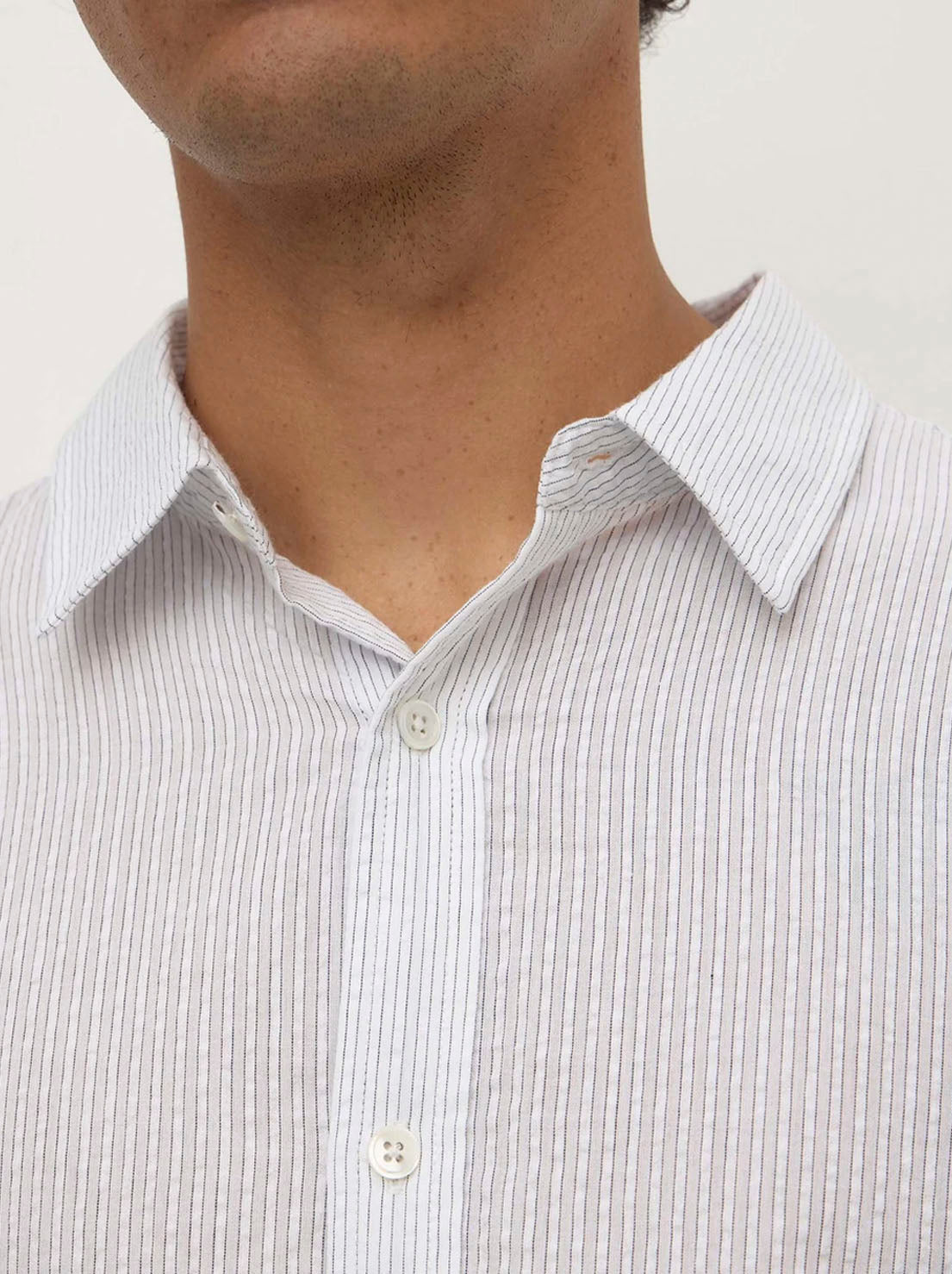 Assembly Label - Will Long Sleeve Shirt - White / Navy