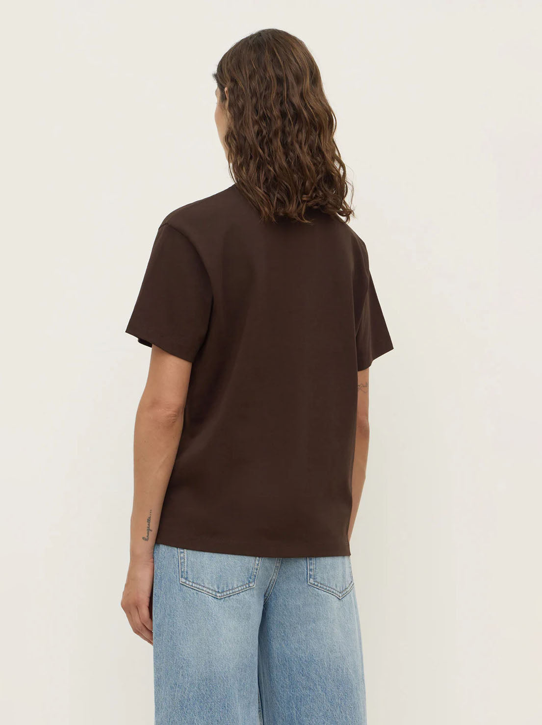 Assembly Label - Womens Organic Base Tee - Ganache