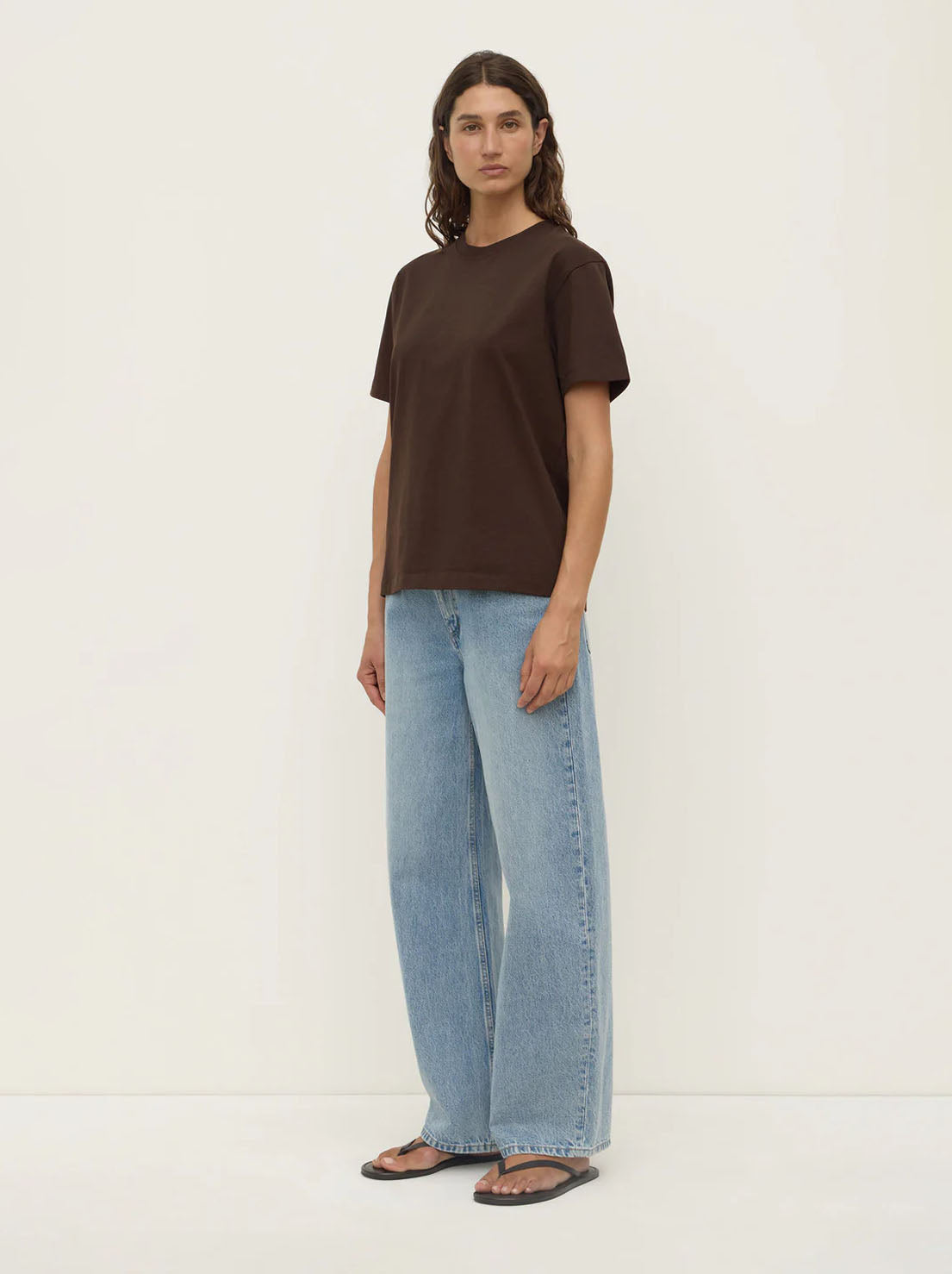 Assembly Label - Womens Organic Base Tee - Ganache